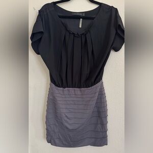 Stella and Jaime Elegant Black and Gray Dress Vintage
